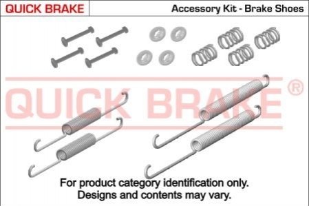 Комплект пружинок колодок ручника Kia Sportage/Hyundai Tucson 04- QUICK BRAKE 105-0887 (фото 1)