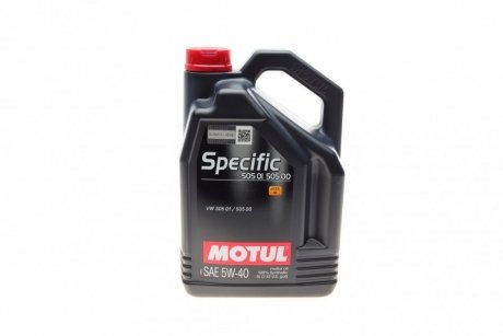 Олива 5W40 Specific (5L) (VW 505.01/502.00) (101575) MOTUL 842451 (фото 1)