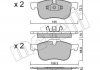 Колодки тормозные (передние) Volvo S60 00-10/S70 97-00/S80 98-06/V70 95-06/XC70 Cross Country 00-07 Metelli 22-0309-0 (фото 1)