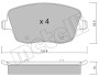 Колодки тормозные (передние) Seat Ibiza/VW Polo 01-09/Skoda Fabia 99-14/Roomster 06-15 Metelli 22-0547-0 (фото 2)