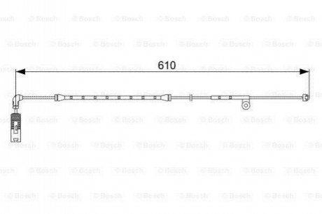 Датчик износа тормозных колодок (передних) BMW 3 (E46) 98-05 (L=605mm) BOSCH 1 987 473 047