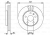 Диск тормозной (передний) Opel Astra J 09-/Zafira C 11- (321x30) BOSCH 0 986 479 C16 (фото 6)