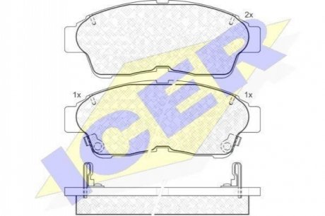 Колодки тормозные (передние) Toyota Camry 90-02/Corolla 87-02/Rav4 94-00 ICER 181005