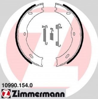 Колодки ручника MB Sprinter (906)/VW Crafter 2.0/2.5 TDI 06- (180x25) ZIMMERMANN 10990.154.0