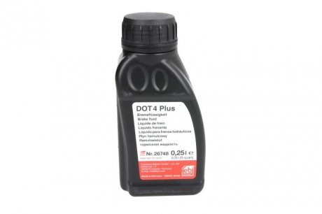 Жидкость тормозная DOT4 Plus (250ml) FEBI BILSTEIN 26748