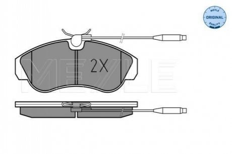 Колодки тормозные (передние) Citroen Jumper 94-/Fiat Ducato/Peugeot Boxer 94-02 R16 MEYLE 025 217 9919/W