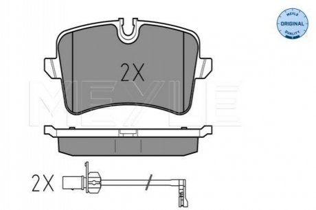 Колодки тормозные (задние) Audi A8 09- MEYLE 025 246 0617/W