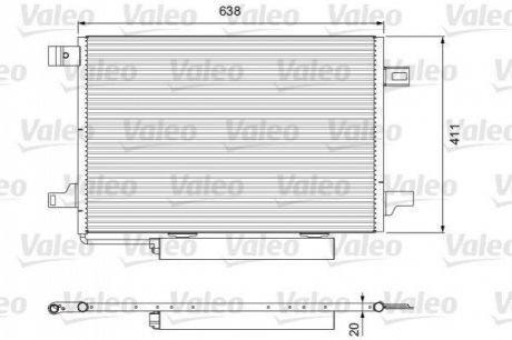 Радиатор кондиционера MB A-class (W169)/B-class (W245) 1.5-2.0LPG 04-12 Valeo 814249 (фото 1)