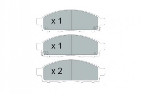 Колодки тормозные (передние) Nissan NV200 10-/Mitsubishi L200 15- KAVO KBP-6599