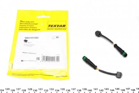 Датчик износа тормозных колодок (задних) MB Sprinter/VW Crafter 06- (L=85mm) TEXTAR 98036500 (фото 1)