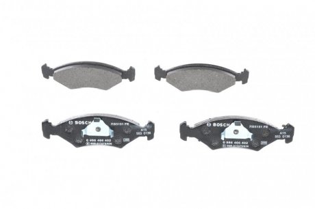 Колодки тормозные (передние) Ford Escort/Orion 80-90/Fiesta 81-97/Sierra 82-93 BOSCH 0 986 466 402