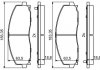 Колодки тормозные (передние) Jeep Wrangler 2.0/2.2 17- BOSCH 0 986 494 769 (фото 1)