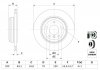 Диск гальмівний (задній) BMW 5 (E60/E61)/6 (E64) 2.0-3.0i/2.0-3.0d 03-12 (320x20) M54/M57/N43/N46/N52 BOSCH 0 986 479 056 (фото 5)