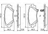 Колодки гальмівні (задні) Mazda 3 13- BOSCH 0 986 494 803 (фото 1)