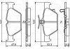 Колодки гальмівні (задні) Subaru Impreza 16-/Outback 15-/Legacy 09-14/Forester 18- BOSCH 0 986 494 836 (фото 1)