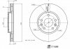 Диск тормозной (передний) Renault Kangoo/Megane 15-/Nissan Qashqai 21- (296x23.4) FEBI BILSTEIN 171469 (фото 2)