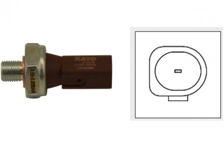 Датчик давления масла VW Crafter/T4 2.5TDI (коричневый) KAVO EOP-5502 (фото 1)