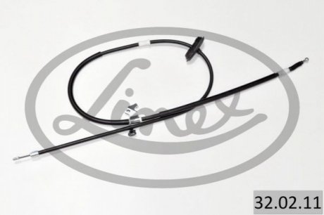 Трос ручника (R) Opel Astra J/Chevrolet Cruze 1.3-2.0 09-15 (1809mm) LINEX 32.02.11 (фото 1)