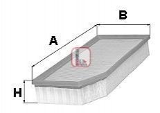 Фільтр повітряний Volvo S60/V70/XC70/XC90 2.4D 02-14 SOFIMA S 3366 A