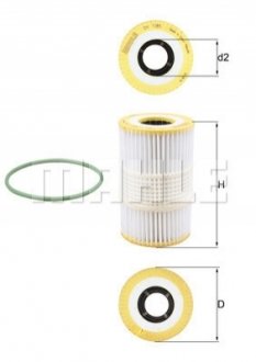 Фільтр масляний KNECHT MAHLE / KNECHT OX 1185D