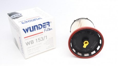 Фильтр топливный VW Golf VII 1.6/2.0TDI 12-/Caddy 15- (h-102mm) WUNDER FILTER WB 153/1 (фото 1)