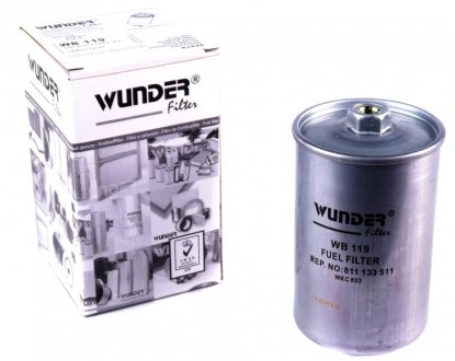Фильтр топливный Audi 100/200/80/90/A6/VW Golf II 1.6-4.2 80-99 WUNDER FILTER WB 119
