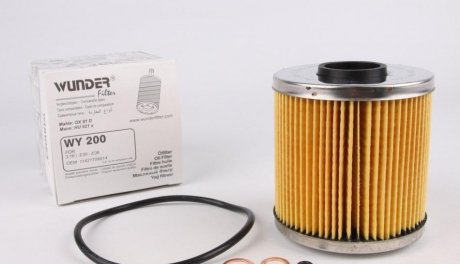 Фильтр масляный BMW 3 (E30/E36)/ 5 (E34) 1.6/1.8i WUNDER FILTER WY 200 (фото 1)