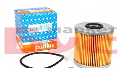 Фильтр масляный BMW 3 (E30/E36)/ 5 (E34) 1.6/1.8i Purflux L857 (фото 1)