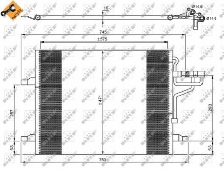 Радіатор кондиціонера Ford Kuga 2.0TDCi/2.5 08-12 NRF 35936