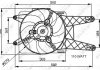 Вентилятор радиатора Fiat Seicento 1.1 98-10 NRF 47039 (фото 2)