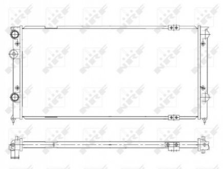 Радиатор охлаждения VW Passat 1.6TD/1.8/2.0 88-97 NRF 58929