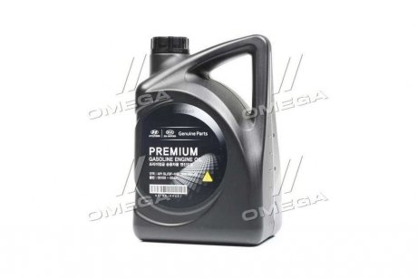 Олива моторна Premium Gasoline 5W-20 API SL, ILSAC GF-3, 05100-00421 (Каністра 4л) Hyundai/Kia/Mobis 0510000421 (фото 1)