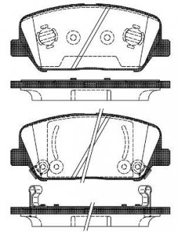 Колодки тормозные (передние) Hyundai Veloster/I30/ Kia Ceed 11- REMSA 1398.02