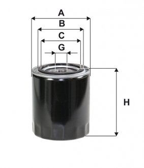 Фільтр масляний двигуна AUDI, VW /OP526/5 (вир-во WIX-FILTERS UA) WIX FILTERS WL7321