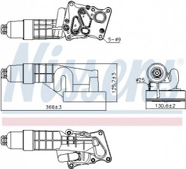 Радіатор масляний MERCEDES C-CLASS W 204 (07-) C 180 NISSENS 91197