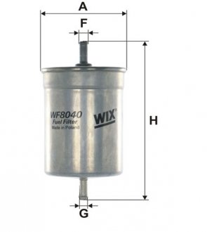 Фильтр топливный Audi/BMW/Fiat/VW (бензин) WIX FILTERS WF8040 (фото 1)