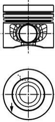 Поршня 2.0TDI 81.26mm (0.25mm) 10- KOLBENSCHMIDT 40353610