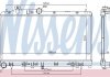 Радиатор охлаждения Subaru Imprezza 1.5-2.0 08-12/ Legacy 2.0-2.5 03-09 NISSENS 67741 (фото 3)