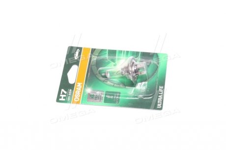 Лампа фарна H7 12V 55W PX26d ULTRA LIFE 1шт.blister OSRAM 64210ULT-01B