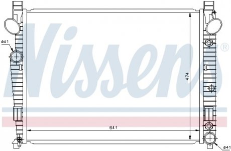 Радіатор охолодження MERCEDES S-CLASS W220 (98-) NISSENS 62772 (фото 1)