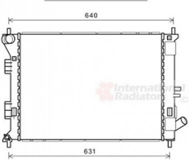 Радіатор охолодження Elantra/i30/Ceed/Soul 11- Van Wezel 82002335