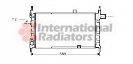 Радиатор охлаждения Opel Kadett E 1.2-1.6 -94 -AC Van Wezel 37002063