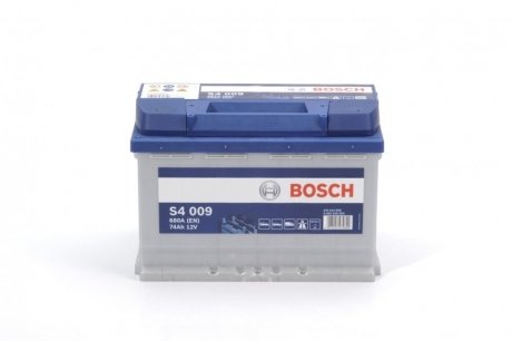 Акумуляторна батарея 74Ah/680A (278x175x190/+L/B13) BOSCH 0092S40090