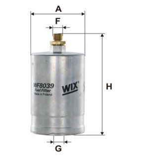 Фильтр топливный MB (W124/202) WIX FILTERS WF8039 (фото 1)