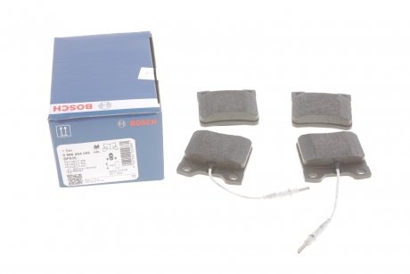 Колодки тормозные (задние) Peugeot 406 96-04/605 89-11 (+датчики) BOSCH 0 986 494 055 (фото 1)