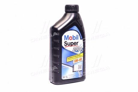 Олива моторна SUPER 2000 X3 5W-40 (Каністра 1л) MOBIL 155338