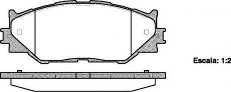 Колодки тормозные (передние) Lexus IS 05- REMSA 1201.00