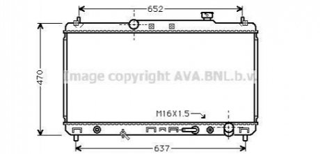 Радіатор охолодження CAMRY 22i AT 96-01(AVA) AVA COOLING TO2236