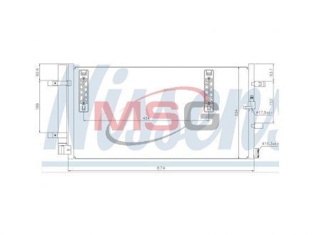 Радиатор кондиционера Audi A4/Q5 1.8TFSI-3.0TDI 07- NISSENS 940042