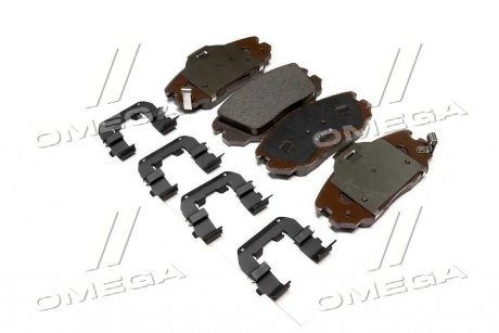 Колодки тормозные (передние) Hyundai Tucson 04-/Sonata 05-10/Grandeur 05-/Kia Opirus 06- Hyundai/Kia/Mobis 581013LA20